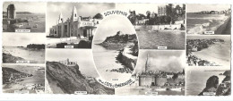 Carte Double Panoramique N°8063 GREFF S.E.R.P. - SAINT-SERVAN - DINARD - PARAMÉ - SAINT BRIAC - SAINT-MALO - Autres & Non Classés