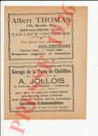 Publicité 1926 Banque Crédit Lyonnais Troyes Romilly 10 Langres Chaource Albert Thomas Bar-sur-Seine Jollois Magondeau - Zonder Classificatie