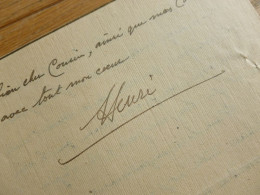 Henri De BOURBON NAUNDORFF (1899-1960) Descendant Faux LOUIS XVII. Maroc. AUTOGRAPHE à Son Cousin Le Prince De Sannois - Personajes Historicos