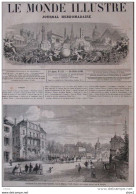 Habitation De La Reine Marie-Christine, Rue De Nimes, à Vichy - Page Original -  1861 - Historical Documents