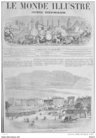 L'ancien Et Le Nouveau Pont Louis-Philippe - état Des Travaux Actuels - Page Original 1861 - Historical Documents