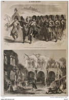 Les Peselniks, Danseurs Et Chanteurs Des Régiements Russes - Page Original 1861 - Historical Documents
