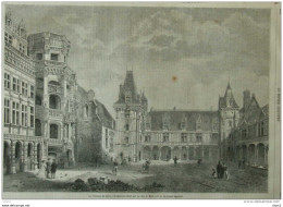 Le Château De Blois, Récemment Offert Par La Ville De Blois à S.A. Le Prince Impérial - Page Original 1861 - Historische Dokumente