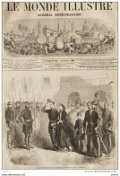 Le Roi Francois II Faisant Ses Adieux à La Garnison De Gaete - Page Original 1861 - Historical Documents