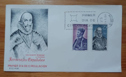 ESPAÑA PERSONAJES 1966 FDC/SPD MNH - FDC