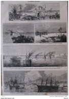 Porte Sud De La Citadelle De Mytho - Prise De Mytho, Capitale De La Basse Cochinchine - Page Original -  1861 - Documentos Históricos
