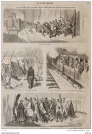 Train De Plaisir Des Touristes Anglais Pour L'Exposition De Paris - Station De Pontoise - Page Original 1861 - Documentos Históricos