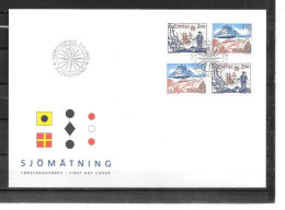 1993 - 1779 à 1780 - 350 Ans Service Hydrographique - 40 - FDC