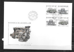 1992 - 1728 à 1729 - Voitures Saab Et Volvo - 39 - FDC