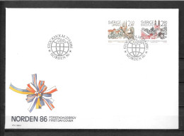 1986 - 1379 à 1380 - Norden - 26 - FDC