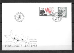 1985 - 1331 à 1332 - Albin Hansson, Birger Sjoberg - 22 - FDC