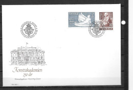 1985 - 1329 à 1330 - 250 Ans Académie Royale Des Beaux-arts - 21 - FDC