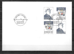 1983 - 1231 à 1232 - Hjalmar Bergman - 14 - FDC