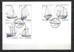 1981 - 1134 à 1139 - Bateaux De Paysans - 14 - FDC