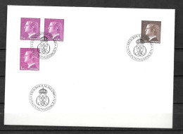 1980 - 1095 à 1096 - Roi Charles XVI - 13 - FDC