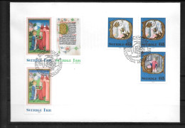 1976 - 946 à 949 - Noël, Enluminures Médievales - 7 - FDC