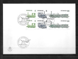 1975 - 892 à 894 - Locomotives à Vapeur - 4 - FDC