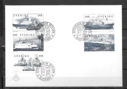 1974 - 860 à 864 - Bateaux - 27 - FDC