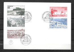 1974 - 833 à 837 - Tourisme, Paysages - 4 - FDC