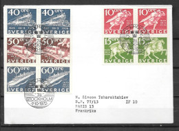 1972 - 744 à 748 - Expo Stockholmia - 26 - FDC