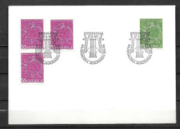 1971 - 693 à 694 - 200 Ans Académie Royale De Musique - 2 - FDC