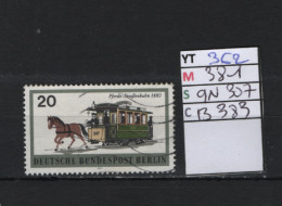 P. FIXE Obl 362 YT 381 MIC 9N307 SCO B383 GIB Tramways Moyens De Transports Berlinois 1971 *Berlin* 75/03 - Used Stamps