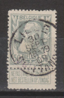 COB 78 Oblitération Centrale LIEGE QUITTANCES - 1905 Thick Beard