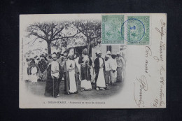 MADAGASCAR - Affranchissement De Diego Suarez Sur Carte Postale Pour Lyon En 1904 - L 150977 - Cartas & Documentos