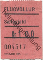 Island - Flugvöllur Saetagjald - Flughafen Sitzplatzgebühr - Autres & Non Classés