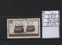 P. FIXE Obl 361 YT 380 MIC 9N306 SCO B382 GIB Tramways Moyens De Transports Berlinois 1971 *Berlin* 75/03 - Used Stamps