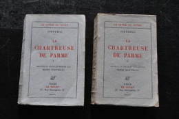 STENDHAL La Chartreuse De Parme 2 Tomes COMPLET Collection Le Livre Du Divan 1932 Révision Du Texte Par Henri MARTINEAU - 1901-1940