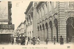 Tunisie - Tunis - La Rue D'Italie Et La Poste - Animée - CPA - Carte Neuve - Voir Scans Recto-Verso - Tunesië