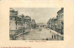 01 - Bourg - Place De La Comédie - Animée - CPA - Voir Scans Recto-Verso - Otros & Sin Clasificación