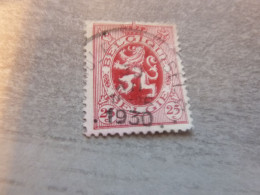 Belgique - Armoirie - Lion - 25c. - Rouge - Oblitéré - Année 1930 - - Used Stamps