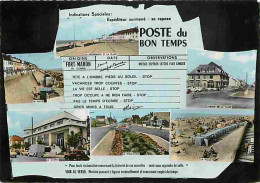 80 - Fort Mahon - Multivues - Plage - Automobiles - Flamme Postale - CPM - Voir Scans Recto-Verso - Fort Mahon