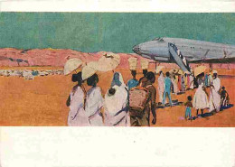 Art - Peinture - Avion - Embarquement - CPM - Voir Scans Recto-Verso - Pintura & Cuadros