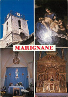 13 - Marignane - Multivues - Clocher Et Intérieur De L'Eglise - CPM - Voir Scans Recto-Verso - Marignane