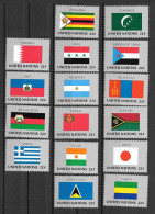 1987 - 492 à 507 **MNH - DRAPEAUX - Unused Stamps