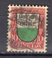 T2765 - SUISSE SWITZERLAND Yv N°174 Pro Juventute Defecteuse - Used Stamps