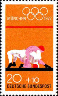 RFA Poste N** Yv: 570/573 Jeux Olympiques D'été Munich (Thème) - Verano 1972: Munich