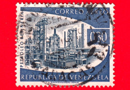 VENEZUELA - Usato - 1960 - Industria Petrolchimica - Petrolio - Raffineria - 0.30 - P. Aerea - Venezuela