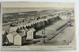 CPA CAYEUX SUR MER "La Plage Vue Du Chateau " - Cayeux Sur Mer