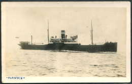 GB) Boat "ALNWICK" Passenger Cargo Ship - Photo Nautical Agency - See 2 Scans - Ferries