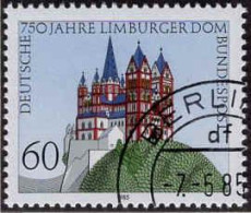 RFA Poste Obl Yv:1082 Mi:1250 Limburger Dom Cathédrale St-Georges (TB Cachet Rond) Berlin 7-5-85 (Thème) - Chiese E Cattedrali