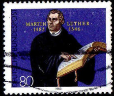 RFA Poste Obl Yv:1025 Mi:1193 Martin Luther Reformateur (Lign.Ondulées) (Thème) - Christianity