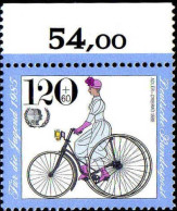 RFA Poste N** Yv:1077 Mi:1245 Für Die Jugend Adler-Dreirad 1888 Bord De Feuille (Thème) - Ciclismo