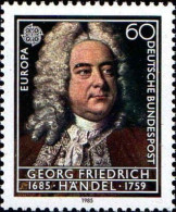 RFA Poste N** Yv:1080 Mi:1248 Georg Friedrich Händel (Thème) - Musica