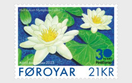 Faroe Islands 2023 White Water Lily Stamp 1v MNH - Färöer Inseln