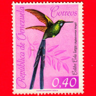 VENEZUELA - Usato - 1962 - Fauna - Uccelli - Colibrì - Silfide Codalunga - 0.40 - Venezuela