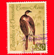 VENEZUELA - Usato - 1962 - Fauna - Uccelli - Ciacialaca Culorossiccio - 0.30 - P. Aerea - Venezuela